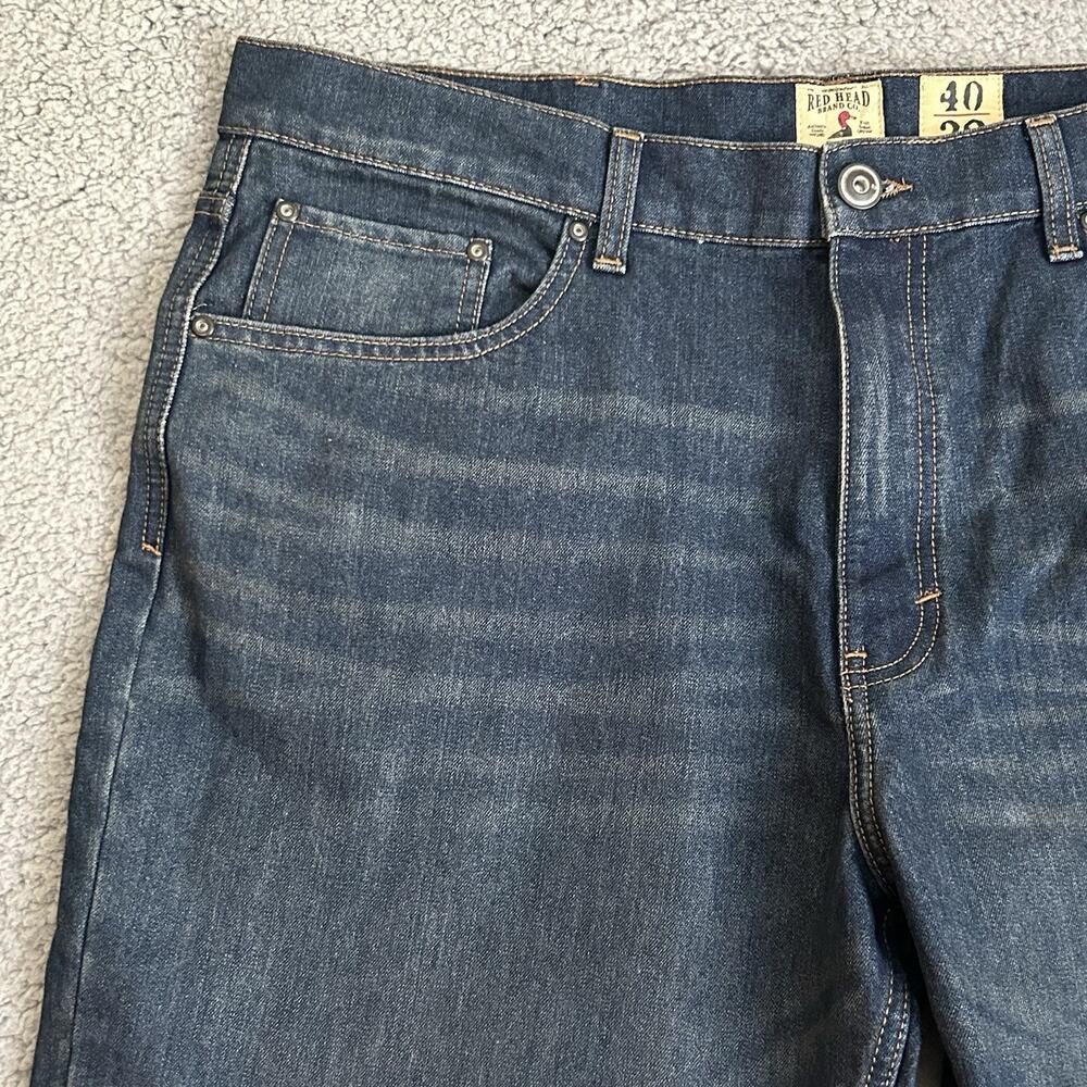 Red Head Jeans Mens size 40x32 Darkwash Workwear Dadcore - Picture 5 of 16